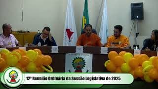 12ª Reunião Ordinária da Câmara Municipal de São José da Lapa